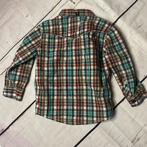 GUESS 24 mo plaid dress shirt - Picture 7 of 8